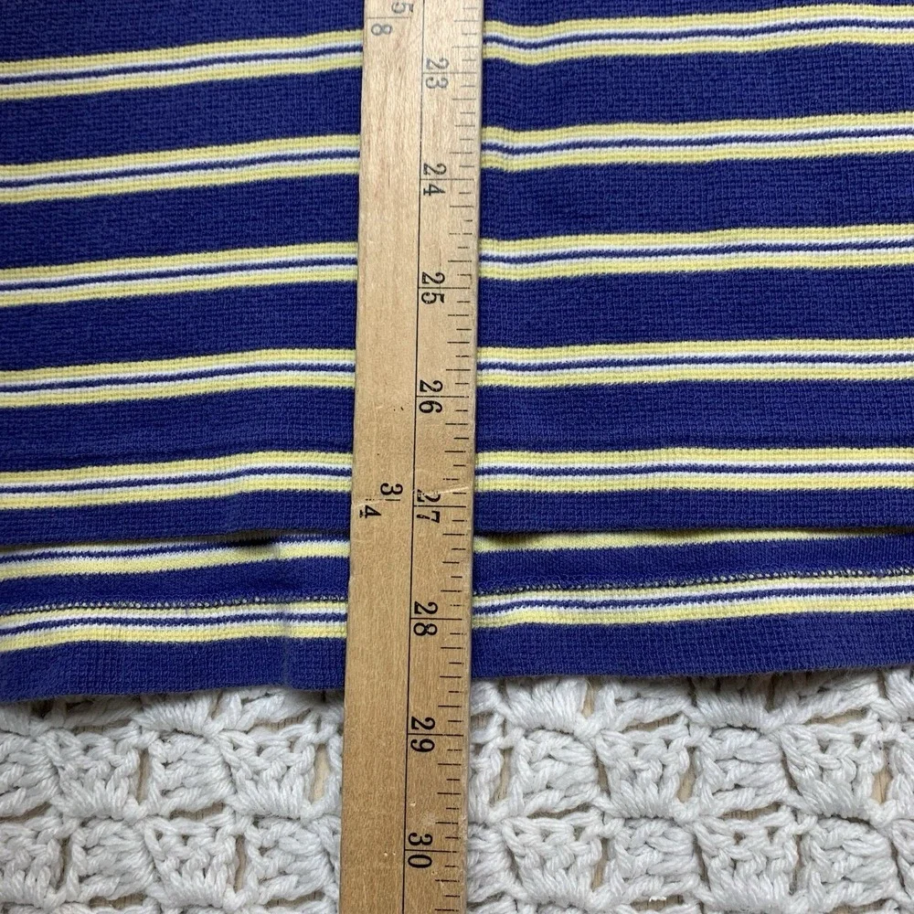 Polo Ralph Lauren Polo Shirt Striped Men's  XL Blue‎ Yellow Short Sleeve